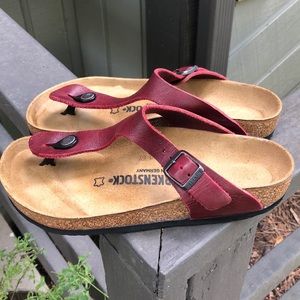 Birkenstock Gizeh 38 wine oiled leather